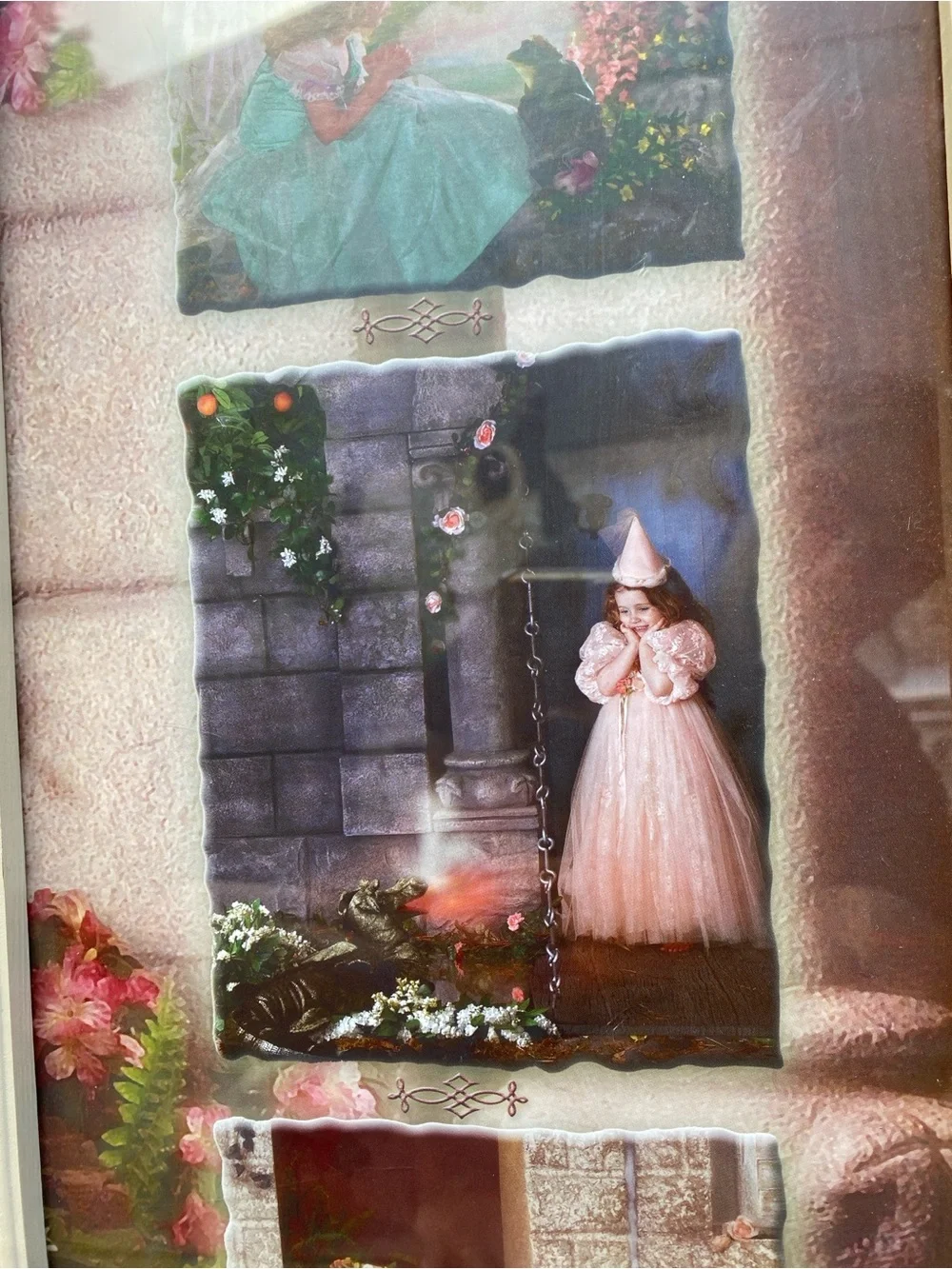 Once Upon a Time Framed Wall Art - Pink/White